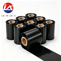 Pita Transfer Panas Hitam Murah dan Laris dari Pabrik LTLL, Kompatibel dengan Printer Zebra TSC