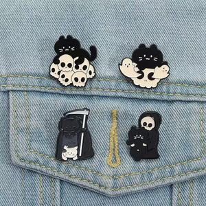 Personalizzato Gothic Spilla per Halloween simpatico ciondolo scheletro giocoso gioielli <span class=keywords><strong>di</strong></span> moda scura con angelo croce temi per il nuovo anno - Product Image 2