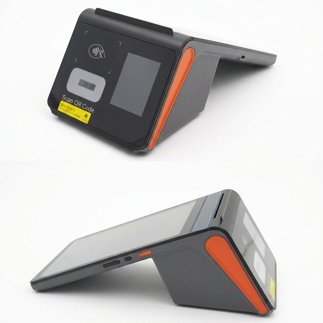 Android13 Dual Screen 8 Inch 3+16GB Handheld Pos Systems 58mm Printer Nfc Cash Register E-POS Machine Terminal