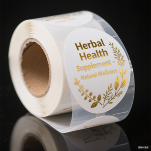 Không thấm nước trong suốt PVC dính chai Sticker dập nóng sản xuất cho thiết kế logo cho rượu vang nước giải khát nhãn tùy chỉnh - Product Image 6