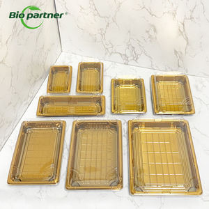Kotak Kemasan <span class=keywords><strong>Sushi</strong></span> BE1 Sekali Pakai Berbahan PP, Bentuk Persegi, untuk Bawa Pulang, Nampan <span class=keywords><strong>Sushi</strong></span> Jepang - Product Image 5