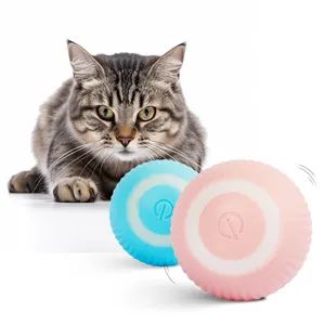 Boule roulante automatique Jouets interactifs pour chat Jouets intelligents pour chat Balle de chat électrique Entraînement auto-mobile Chaton Jouets pour jouer en intérieur