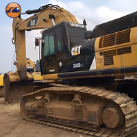 Excavadora de cadenas grande Cat 340 usada por un solo propietario, 40 toneladas, pintura original, sin óxido, para movimiento de tierras, certificación CE, lista para enviar