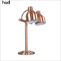 Chauffe-plats électrique de luxe Hadi, buffet moderne en acier inoxydable, lampes de table infrarouges pour hôtels, restaurants, simple ou double