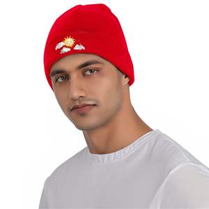 Bonnet en tricot avec image personnalisée Vestes en duvet d'extérieur avec patch de transfert de chaleur - Product Image 6