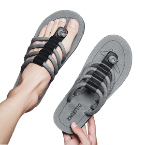 Sandalias de Plataforma para Hombre, Verano, Forro de Malla, Suela de Goma, Suaves, Transpirables, Antideslizantes, Casuales, para Playa y Exteriores - Product Image 1