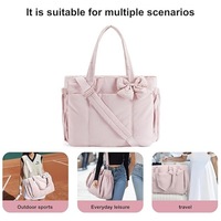 Sacs à bandoulière moyens pour femmes, sac à main de voyage en polyester, sacs à main à bandoulière avec fermeture à glissière, style simplicité urbaine