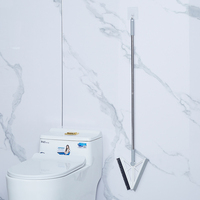 Balai magique multifonctionnel, raclette en PP, manche en acier inoxydable, écologique, durable, grattoir pour sols, nettoyage des vitres de salle de bain