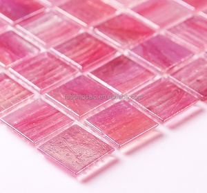 Tuiles <span class=keywords><strong>de</strong></span> verre en mosaïque <span class=keywords><strong>de</strong></span> 20x20 mm, couleur <span class=keywords><strong>rose</strong></span>, luxueuses, irisées, symétriques, pour la décoration murale <span class=keywords><strong>de</strong></span> la <span class=keywords><strong>salle</strong></span> <span class=keywords><strong>de</strong></span> <span class=keywords><strong>bain</strong></span> et <span class=keywords><strong>de</strong></span> la cuisine, piscine - Product Image 3