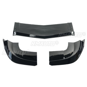 <b>Car</b> Front Bumper Lip <b>for</b> Dodge Challenger SXT R/T 2015-2023 Spoiler Splitter <b>Diffuser</b> Carbon Fiber Look Glossy Black Matte Black - Product Image 3