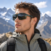 Lunettes de sport d'extérieur tendance pour hommes et femmes, lunettes de protection pour l'escalade, anti-vent, anti-poussière, lunettes de soleil polarisées colorées pour le cyclisme