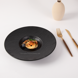 Bán buôn 2023 thiết kế mới không thể phá vỡ Vòng melamine Pasta phục vụ tấm nhựa nhà hàng Bộ đồ ăn - Product Image 4