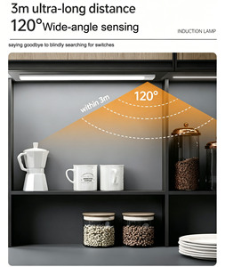 LED Light Ultra <b>thin</b> Light Strips Magnetic Rechargeable Long Light Wardrobes Wine <b>Cabinet</b> Corridor - Product Image 5