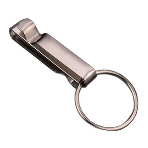 Porte-clés en acier inoxydable à dégagement rapide, accessoire anti-perte détachable avec clip ceinture et ouvre-bouteille - Product Image 4