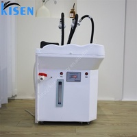Bac à shampoing portable Kisen avec prise US EU UK AU, tension 220V/110V, lavabo mobile, bac de spa pour la tête avec réservoir d'eau de 60L et chauffage