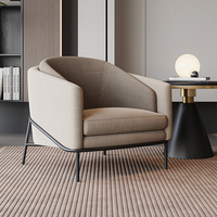 Fauteuils de détente Wing Gold, ensemble de meubles nordiques de luxe, fauteuil moderne en tissu et métal, canapés pour salon, fauteuils d'appoint