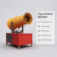 Machine à brouillard puissante de 60 m avec atomisation haute pression pour les grands chantiers de construction