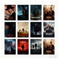 Affiche de film personnalisée en 3D lenticulaire brillante et écologique, vente en gros DB