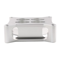 Adaptateur d'entretoise de carburateur à 4 trous en aluminium usiné CNC sur mesure pour pièces de performance automobile