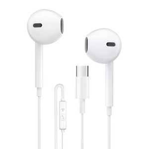 Audífonos con Cable para Estudiantes, Económicos, con Control Remoto, Tipo C, Micrófono HD, Semi-Intraaurales, Modelo D-025 - Product Image 1