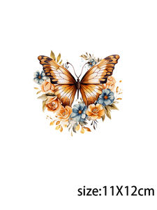 LETOP 1 pz 16oz coppetta avvolgente trasferimenti impermeabili UV per <span class=keywords><strong>farfalle</strong></span> DTF con etichetta adesiva fiori - Product Image 4