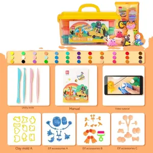 Deli YC143-12A Kinderen Plasticine Ultralichte Klei Kleur Klei Hoge Kwaliteit