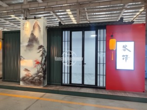 Camionnette alimentaire portable avec design mural de style chinois pour la vente de rue et le service de thé - Product Image 4