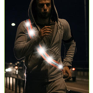 Ceinture de ceinture de danse de cérémonie de bandoulière de lumière LED rechargeable pour courir la nuit sangle d'avertissement de sécurité - Product Image 5