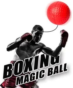 Snbo Kopfband Box-Reaktionsball Geschwindigkeit Reflex Kampfsball Boxsball für Reaktionsgeschwindigkeit und Augen-Koordinations-Training