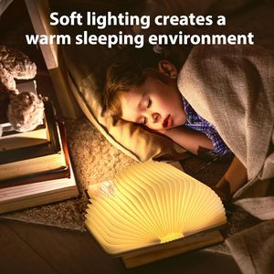 Lámpara de Libro de Madera Novedosa al por Mayor, Lámpara de Noche Plegable con Diseño de Órgano, Regalos Decorativos, Lámpara de Escritorio Portátil para Niños - Product Image 2