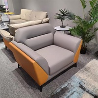 Italienisches Luxus-Sofa Leder Wohnzimmer möbel Nordische dreisitzige Sofa garnitur Möbel Leders ofa für Büro