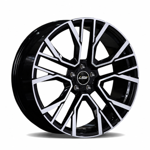 ล้อฟอร์จ LS8180 ขนาด 18 19 20 นิ้ว 5x112 5x120 สำหรับเปลี่ยนแทนของแท้ สีดำเงา ขอบขัดเงา สำหรับรถยนต์เมอร์เซเดสและนิสสัน - Product Image 1