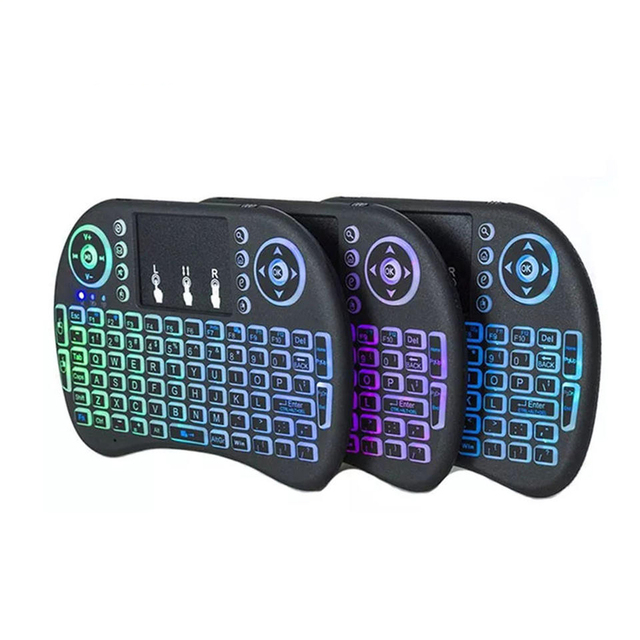 Surface Rgb Wireless Keyboard and air Mouse Mini Mouse and Keyboard Combo Ergonomic Wireless with Touchpad for Smart Tv