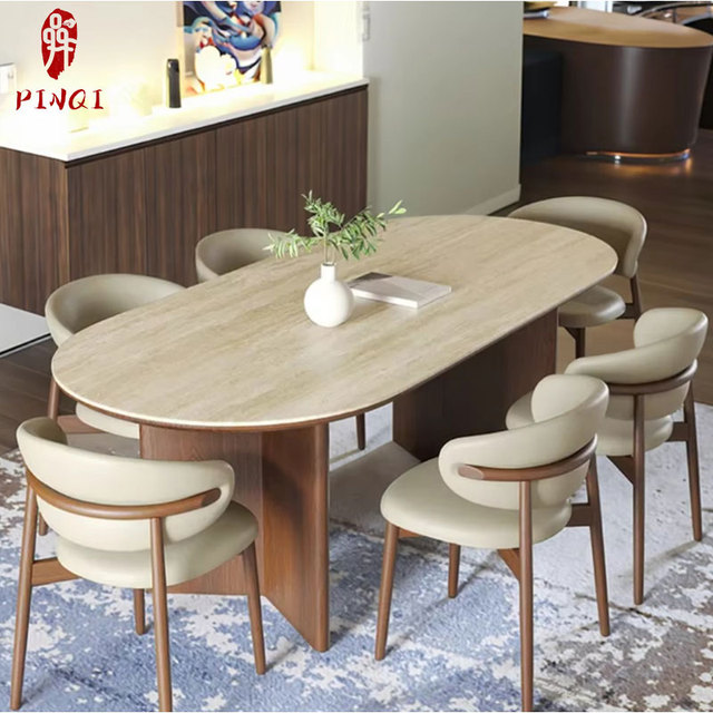 Spot Product Modern Solid Wood Dining Room Restaurant Dining Table Set Dinner Table and Chair Restaurant Kitchen Furniture