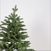 Sapin de Noël artificiel pré-éclairé en gros, directement de l'usine HR, entièrement en PE, taille personnalisée, écran LED, lumières multicolores et lumière chaude