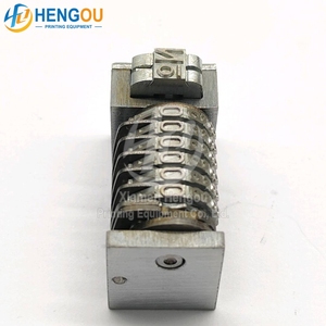 Máquina de numeración de 6 dígitos Cicero 4x8, tipo gótico hacia atrás, últimos 2 bits, máquina de impresión Offset ajustable, piezas de repuesto - Product Image 3