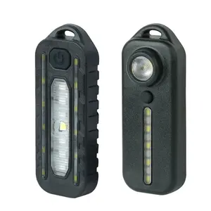YOUME Lampe de poche LED rechargeable par USB Lampe de poche de sécurité pour vélo avec clip Lampe d'avertissement pour vélo