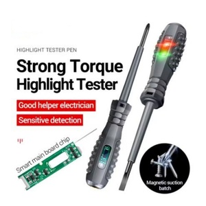 B05 <strong>Word</strong>/cross Screwdrivers Neon Bulb Indicator Meter Electric Pen Insulated Electrician Highlight Pocket Tester Pen Tools - Product Image 3