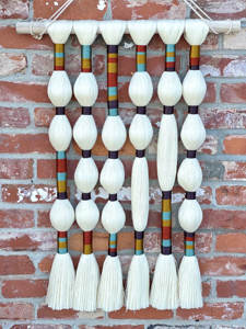 Tapiz de pared de cuerda de algodón personalizado hecho a mano decoración del hogar esfericidad macramé arte tapiz decoración de pared para pared del hogar - Product Image 2