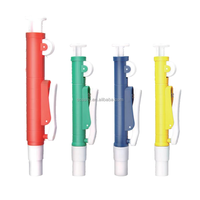Contrôleur manuel de pipette de laboratoire Pompe de distribution de liquide Jaune Vert Rouge Bleu 2ml 5ml 10ml 25ml Pompe à pipette sérologique