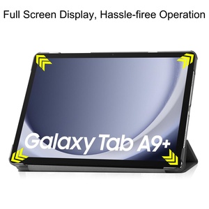 Funda tipo libro para Samsung Galaxy Tab A9 Plus 11 pulgadas A9+ X210 X215, funda de cuero con soporte plegable triple SM-X210 SM-X216 SM-X218 - Product Image 4