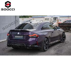 ตัวกระจายแสงด้านหลังแบบแผ่นคาร์บอนไฟเบอร์สำหรับ BMW 2ซีรีส์ G42 M225i M240i คูเป้ตัวแยกขอบกันชนท้ายแบบสปอร์ตตัวกระจายแสงสปอยเลอร์ - Product Image 5