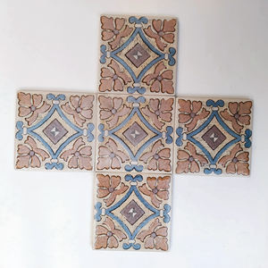 <span class=keywords><strong>Piastrelle</strong></span> Messicane Stile Talavera 10x10cm con Motivi Fatti a Mano Vintage per Rivestimento Parete <span class=keywords><strong>Bagno</strong></span> e Cucina <span class=keywords><strong>Piastrelle</strong></span> Smaltate 3D - Product Image 4