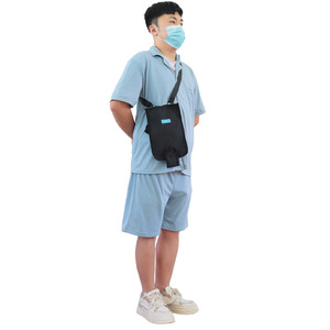 Sac à urine pour personnes âgées, drainage dissimulé, sac médical portable à bandoulière, protection des mollets, matériau en nylon - Product Image 3