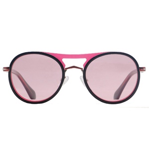 Gafas <span class=keywords><strong>De</strong></span> <span class=keywords><strong>Sol</strong></span> <span class=keywords><strong>De</strong></span> doble puente <span class=keywords><strong>de</strong></span> alta calidad <span class=keywords><strong>de</strong></span> fábrica <span class=keywords><strong>de</strong></span> Guangzhou, Gafas <span class=keywords><strong>De</strong></span> <span class=keywords><strong>Sol</strong></span> redondas negras para hombres y mujeres, <span class=keywords><strong>lentes</strong></span> OEM ODM Tac - Product Image 2