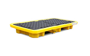 Paleta de contención de derrames de 4 tambores de alta capacidad 1300x1300 X300mm 280L para almacenamiento temporal de derrames - Product Image 3