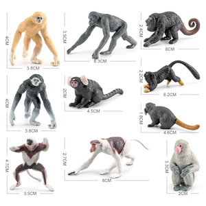 Lelewu simulazione <span class=keywords><strong>primate</strong></span> modello mini proboscide <span class=keywords><strong>scimmia</strong></span> gibbon Bonobo indri set decorazione lemur - Product Image 4