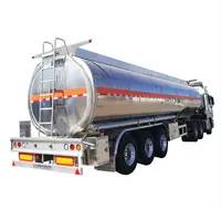 45000 Litersアルミニウム合金ディーゼルガソリンガソリンタンカーセミトレーラーオイル燃料タンクトラックセミトレーラー