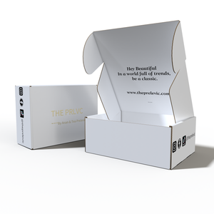 Boîte de papier de livraison postale personnalisée Boîte de papier kraft blanc Boîtes de papier postal - Product Image 4