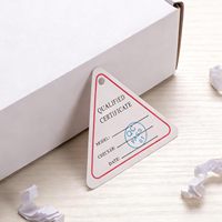 SOESFOUFU 1500 Etiquetas Triangulares de Control de Calidad (QC) para Colgar, Etiquetas de Calificación Imprimibles para Minoristas, Etiquetas de Inventario para Taller y Oficina
